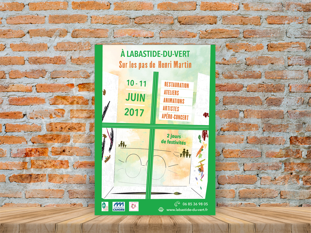 flyer et affiche réalisés par le studio graphique Peroke à Cahors